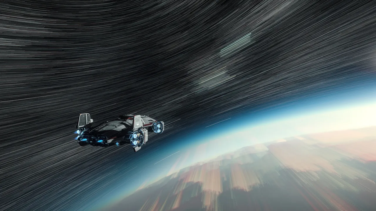 Survol de planète dans Star Citizen