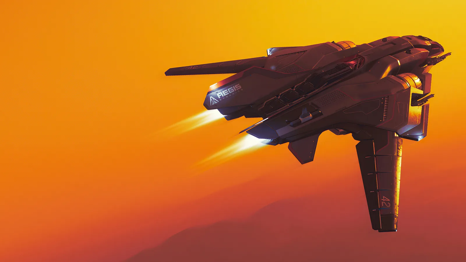 Vaisseau de combat Sabre dans Star Citizen