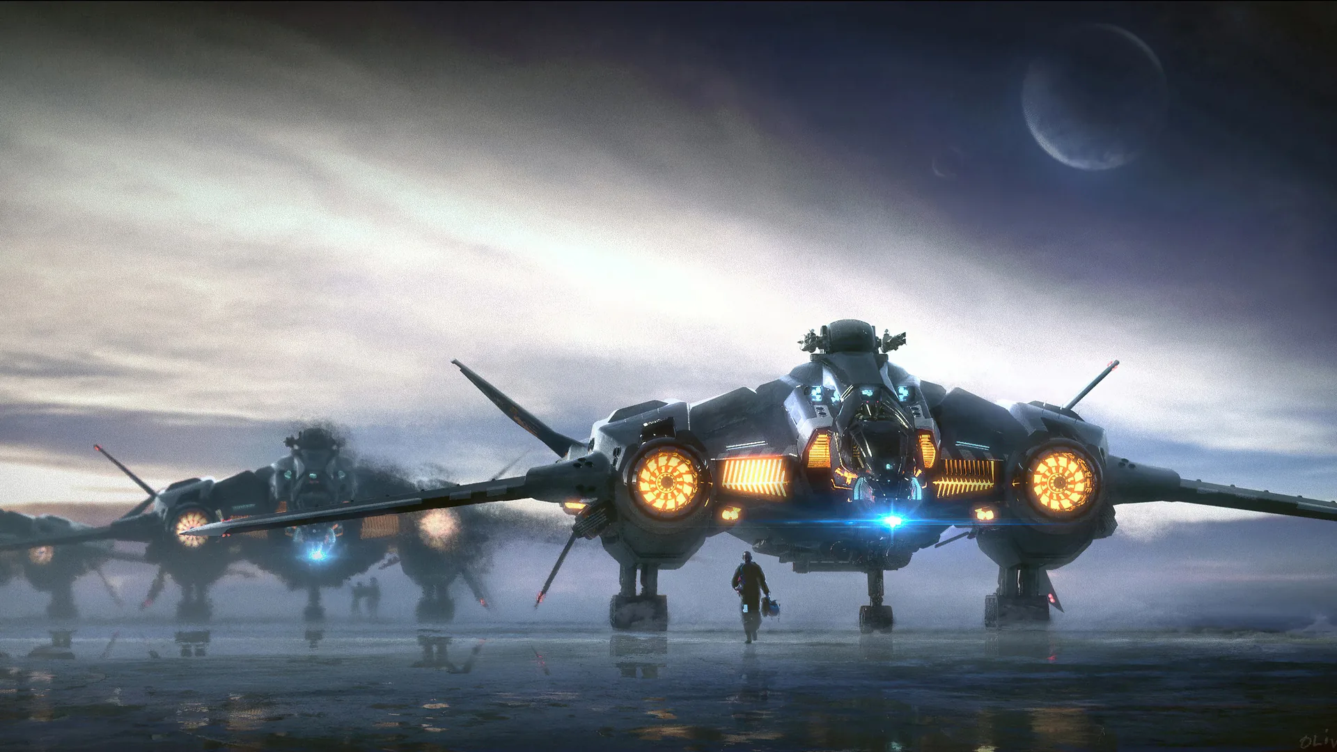 Flotte de vaisseaux Star Citizen